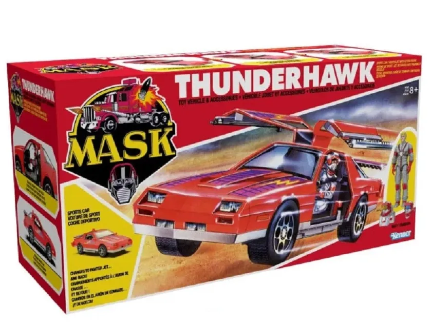 M.A.S.K THUNDERHAWK SPORTS CAR WITH MATT TRAKKER 9 CM